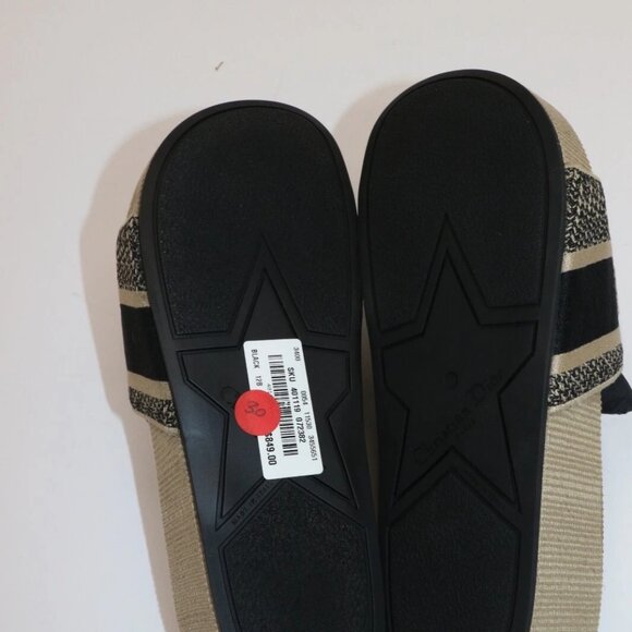 Christian Dior D-way Wedge Slides Platform Oblique Sandals Sz 42 US 12 - Picture 9 of 13